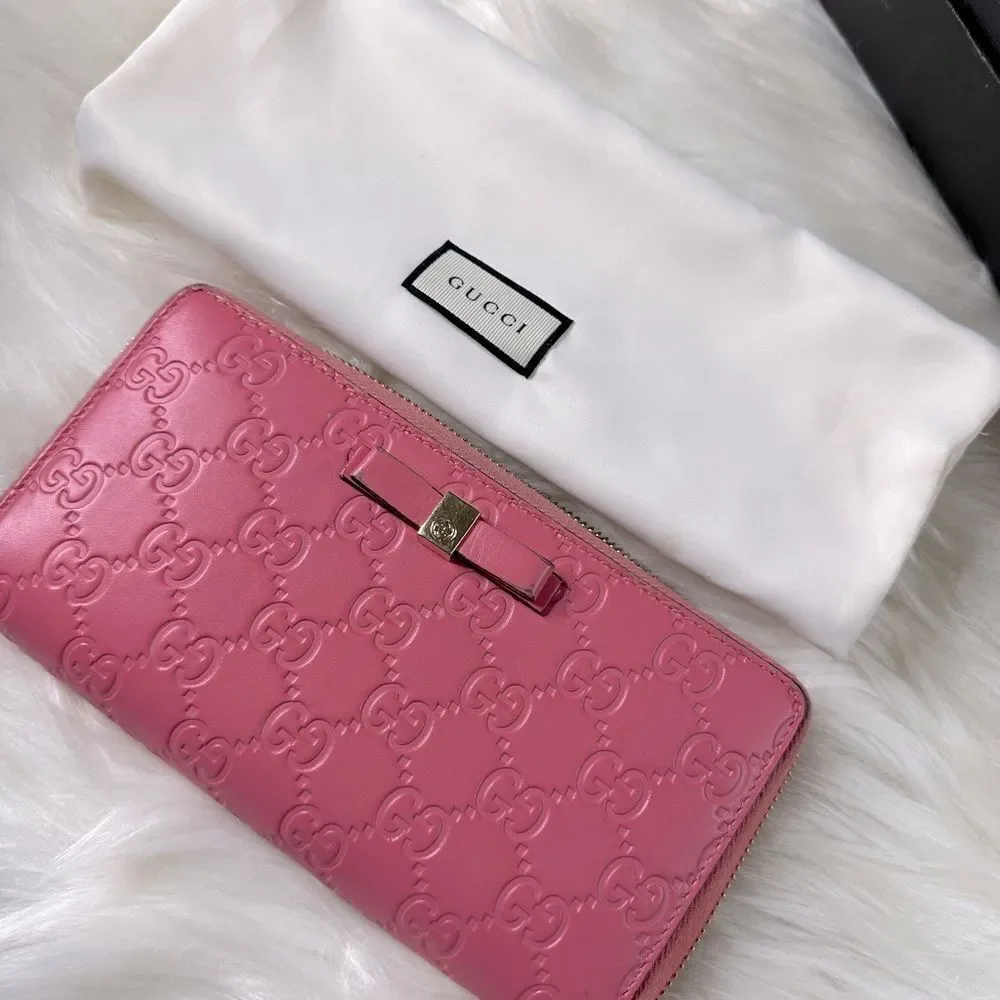 💯 Authentic Guccissima Long Zipped Wallet 🍀